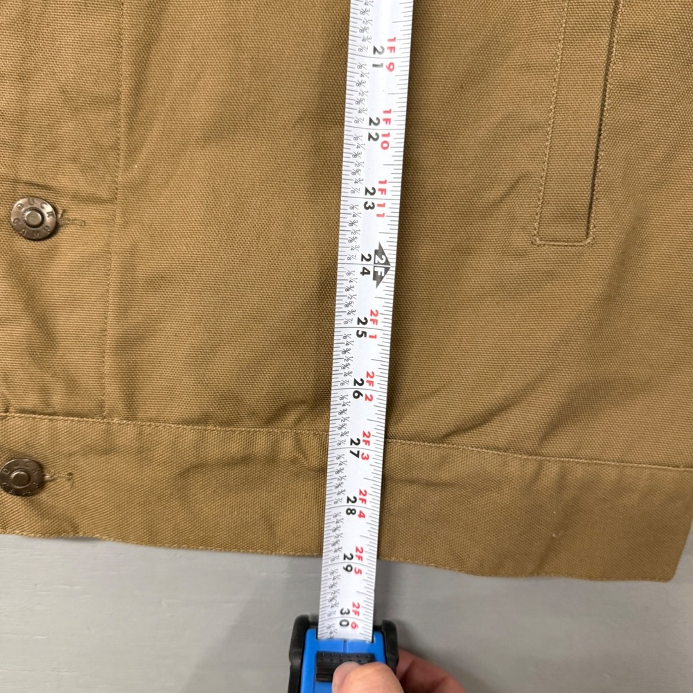 Duck Camp Barn Jacket Brown Canvas Field Utility Chore Coat Shirt XL - Picture 7 of 7